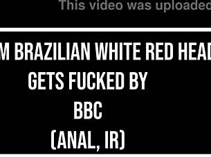 white brazilian redhead jade fire takes bbc in rough anal action