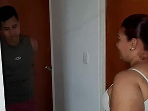 this horny mature colombian bbw eagerly sucks cock in homemade amateur fun