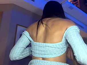 brunette gags deep on cock before raw intense sex