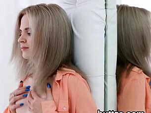 Oh man, this luscious slim girl gets her pink slit and small ass hole screwed so hard in anal action