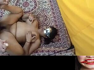 Hidden camera captures hot Indian woman getting fucked hard at party