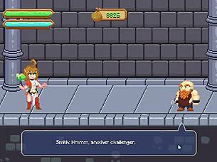 Cute blonde female warrior dives into wild sex scenes in new hentai game adventure 😍