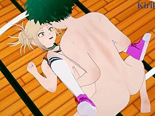 Hey Himiko Toga cheerleader, Mitsuki Bakugo cheerleader, and Izuku Midoriya, ready for intense hentai sex in My Hero Academia?