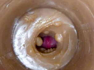 BOLD PARTIAL ALL CAPS HUGE EJACULATORY DOSE OF SPERM IN PUSSY TOY ASMR