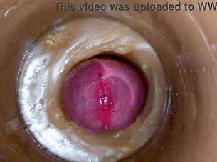 BOLD PARTIAL ALL CAPS HUGE EJACULATORY DOSE OF SPERM IN PUSSY TOY ASMR
