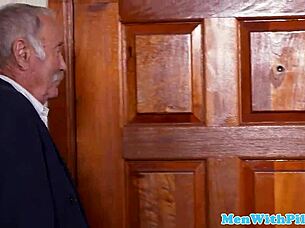 curvy latina teen bends over for intense pounding from older guy in homemade clip