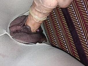 spreading shaved pussy of thai student and thrusting cock deep inside