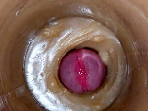 BOLD PARTIAL ALL CAPS HUGE EJACULATORY DOSE OF SPERM IN PUSSY TOY ASMR