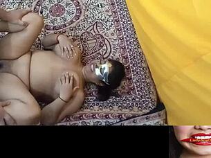 Hidden camera captures hot Indian woman getting fucked hard at party