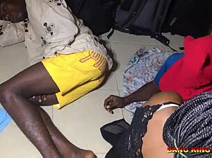 In One Room Apartment Husband Catches Wife Riding Brothers Big Bumper Cock on Wet Pussy