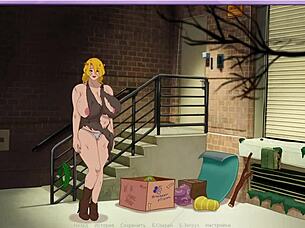 I adore this wild Halloween outdoor fuck with huge tits granny getting monster cock in hairy pussy