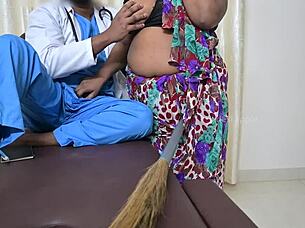 Oh my god, this Indian doctor just got an amazing handjob from his maid in the hospital!