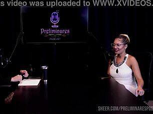 Oh wow, check out Barbara Sol's hottest moments in that preliminares podcast with Bia Hot - part 1 on Sheer Red!