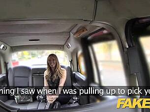 hey, this fake taxi ride turns into hard fucking with rimjob and facial cumshot for british girl