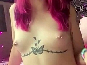 Oh my god, meet Raee Vertical - this 20 year old goth slut content creator turned pornstar!