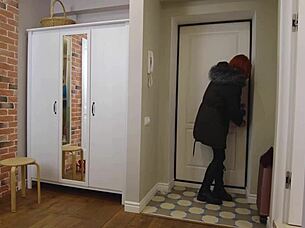 redhead let her man fuck her tight pussy