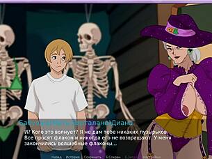 I adore this wild Halloween outdoor fuck with huge tits granny getting monster cock in hairy pussy