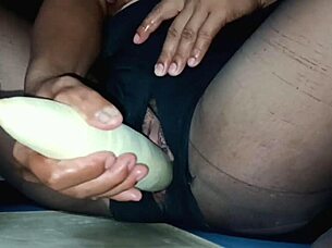 Teasing Big Pussy With Fruits And Strong Cock In Amateur Play