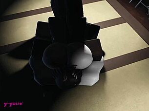 Massive BBC Stretches Out Big Booty Latina in Wild Roblox Encounter