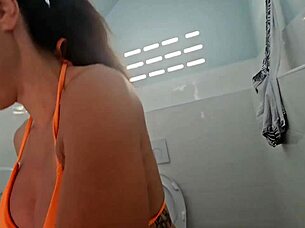 Bather Followed and Fucked in Beach Toilet