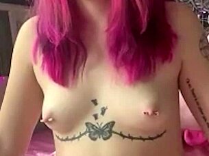 Oh my god, meet Raee Vertical - this 20 year old goth slut content creator turned pornstar!