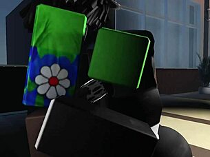 Massive BBC Stretches Out Big Booty Latina in Wild Roblox Encounter