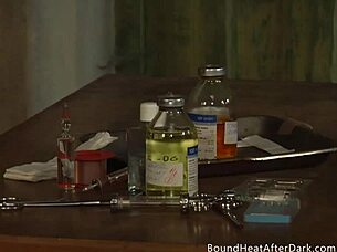 Blonde Lesbian Slave Enjoys Passionate Kissing and Groping with Dominant Mistress in Bondage Session