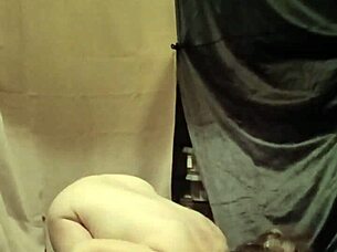 french milf slave in outdoor bondage slaps dildo for humiliation orgasm