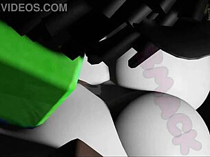 Massive BBC Stretches Out Big Booty Latina in Wild Roblox Encounter