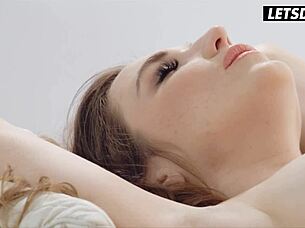 I tie up beautiful Russian model Nicole Pearl for sensual vibrator play and passionate cowgirl fucking until cum on ass