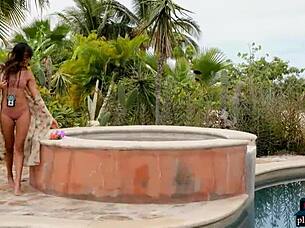 Stunning Latina Teen 18+ Katherinne Sofia Feels So Free and Joyful Getting Naked Outdoor in Costa Rica