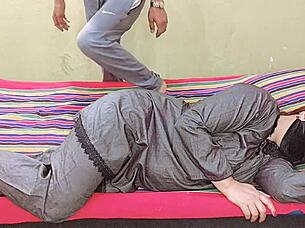 Pakistani woman gets fucked hard and fast in doggystyle with saggy tits bouncing in homemade video