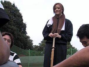 WOW, JAPANESE TEEN 18+ YUZUKI LOVES GETTING BANGED BY THE WHOLE RUGBY TEAM IN WILD ORGY!