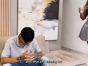 Hermosa Milf with Enormous Ebony Ass Fucked in Pov by Huge Cock of Perverted Stepson in Balloon Roleplay