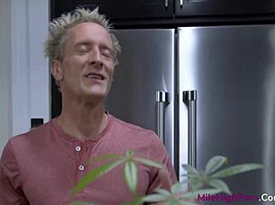 big boob blonde babysitter callie black rides cock in missionary 😍