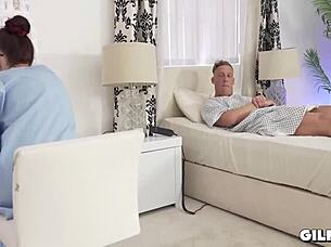 narrative of a mature nurse receiving an internal finish at the hospital