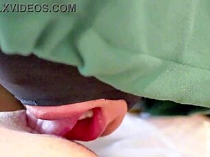 Why did the evil horny housewife scream as her pussy got licked?