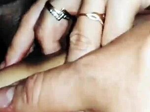 Hey, let's enjoy some passionate slow intimacy with my wife in sexy lingerie and stockings.