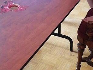 I feel intense pleasure stomping cum out of that throbbing cock under desk