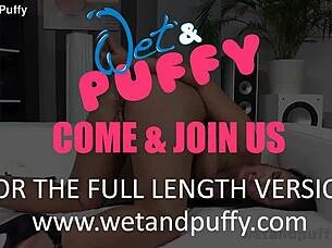 Totally Addicted to Kitchen Sex! Naughty Babe Swallows Cum After Riding Husband in Heels!