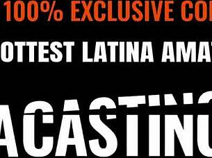 colombian hottie deepthroats big white cock pov in amateur modeling casting interview