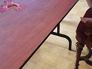 I feel intense pleasure stomping cum out of that throbbing cock under desk