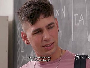 In the classroom, the curly-haired Latina teacher finally gives in to her student's advances and offers up her big ass for intense anal fucking.