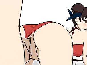 tenten experiences various intense moments in naruto hentai game jikage rising