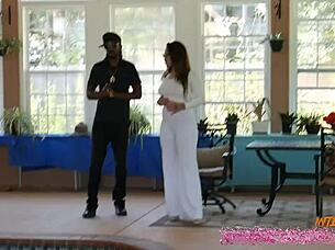 hey muscular black neighbors, wanna join me for a wild interracial threesome quickie?