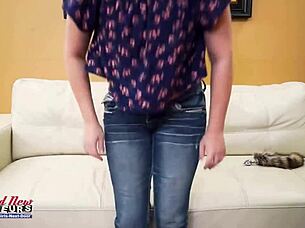 Busty Brunette Lauren Intensely Sucks Cock and Takes Fierce Pussy and Ass Pounding