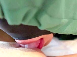 Why did the evil horny housewife scream as her pussy got licked?