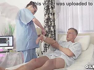 narrative of a mature nurse receiving an internal finish at the hospital