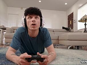 Stephanie Love Devours Stepson's Massive Cock for Intense Pussy Ride and Facial Cumshot