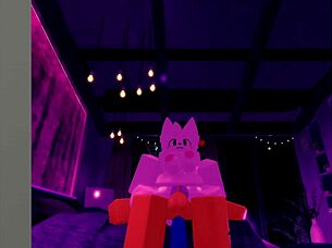 Hey, check out this furry slut getting pounded by a massive cock on Roblox